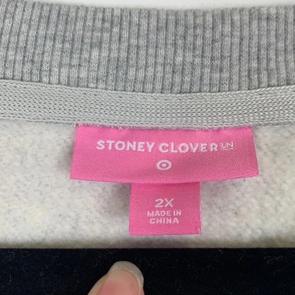 Stoney Clover Lane x Target gray sweatshirt sz 2X - Picture 5 of 7